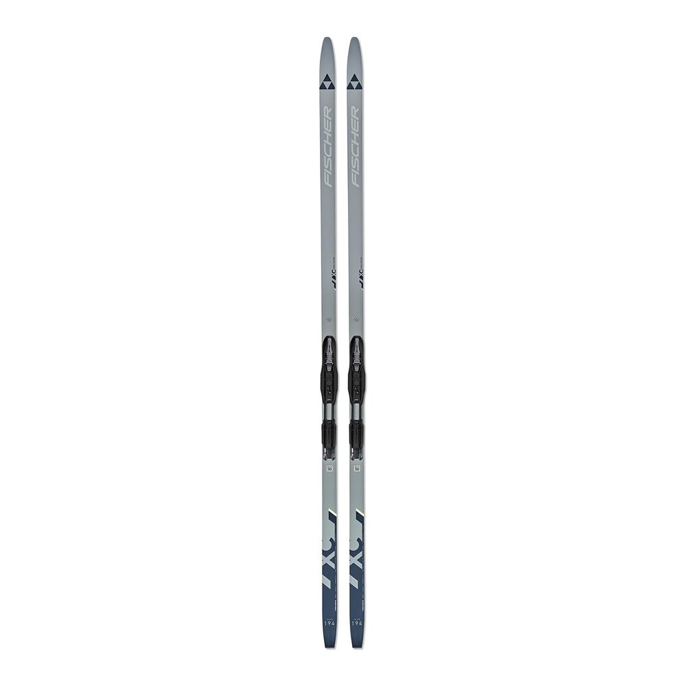 FISCHER Unisex Adult Fibre Crown EF Mounted Cross-Country XC Nordic Skis with Nordic Tour Step-in IFP Bindings | Recreational Skiing, Groomed Tracks, Winter Sports, 189