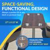 Black Walnut Luxury Pontoon Boat Tabletop - Mount Any Table Post Bracket to the Underside of the Top - No-Wobble Pontoon Table Flush Mount Design - Universal Mounting Plate Included In 6 Colors view 4