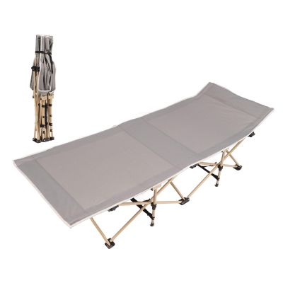 XWXLIJV Folding Camping Cot for Adults Portable Comfortable Sleeping Cots Bed Breathable Guest Bed Alloy Material Lightweight Tent Cot for Office Camping Tent Beach Home