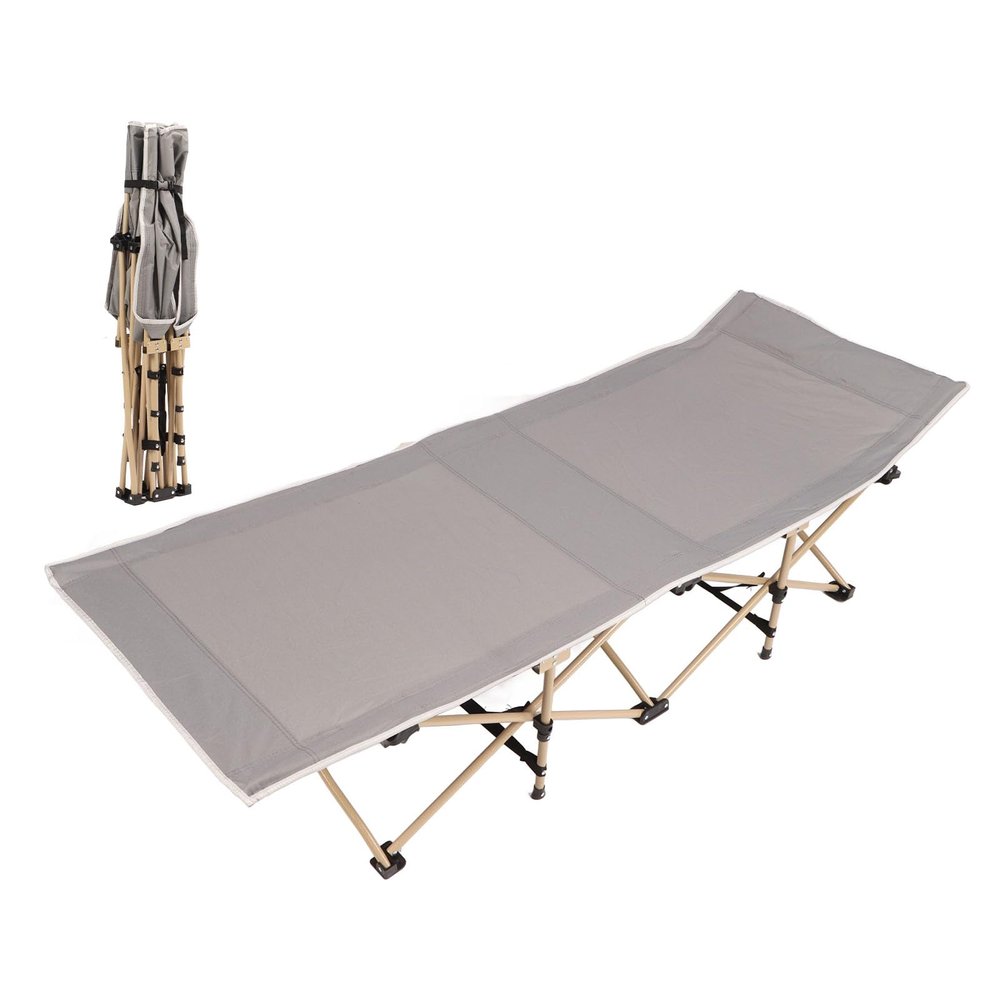 XWXLIJV Folding Camping Cot for Adults Portable Comfortable Sleeping Cots Bed Breathable Guest Bed Alloy Material Lightweight Tent Cot for Office Camping Tent Beach Home