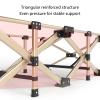XWXLIJV Folding Camping Cot for Adults Portable Comfortable Sleeping Cots Bed Breathable Guest Bed Alloy Material Lightweight Tent Cot for Office Camping Tent Beach Home view 3
