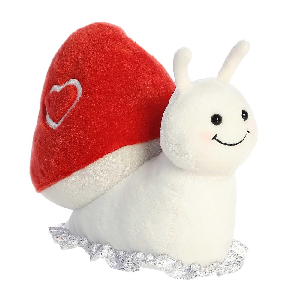 Aurora Heartwarming Valentine Shroomin' Luv Stuffed Animal - Soft Keepsake for Loved Ones - Perfect for Decorating Rooms and Valentine's Day - Red 9 Inches