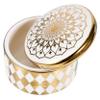 RRULNVGYQ Box Jewelry Holder Earring Storage Small Ceramic Jewelry Trinket Case Necklace Holder Earring Organizer Holder Storage Cases for Jewelry Ceramics White Porcelain Desktop/749 view 1