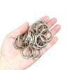 20 Pack 1 Inch Carabiner Clip, Spring O Rings Metal Alloy Purse Clip, Round Keyring Buckle Clips, Small Keychain Hook Clip for Key Bag(Silver) view 2
