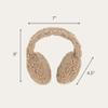 C.C Soft Winter Warm Adjustable Headband Ear Warmer Earmuffs, Stitched Band Sherpa Camel view 2