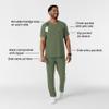 WINK Renew Men's V-Neck 5 Pocket Scrub Top, Olive, 3XL view 2
