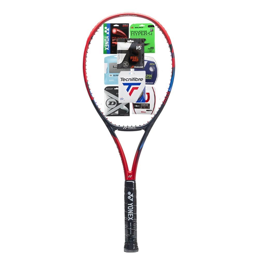 Yonex VCORE 98 Scarlet 16X19 Tennis Racquet - Strung with Your Choice of String & Tension (4 1/4)
