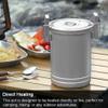 Cooking Pot Stainless Steel Camping Cookware Cooking Accessory Shallow Pot for Boiling Steaming Even Heat Distribution view 3