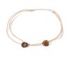 JPHHRP 1Pcs Natural Smoth Irregular Stone Charm Anklet Bohemia Adjustable Rope Men Women's,Lapis Lazuli view 3