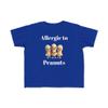 Allergic to Peanuts 2 Toddler's Fine Jersey Tee Royal view 1