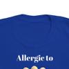 Allergic to Peanuts 2 Toddler's Fine Jersey Tee Royal view 3