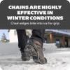 Yaktrax Quick Chains Traction Cleats - 360-Degree Grip on Snow, Ice, & Multi-Terrain Surfaces - Abrasion & Rust Resistant - Unisex, X-Large view 3