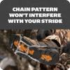 Yaktrax Quick Chains Traction Cleats - 360-Degree Grip on Snow, Ice, & Multi-Terrain Surfaces - Abrasion & Rust Resistant - Unisex, X-Large view 4