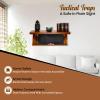 Tactical Traps Patriot 35S Compact Gun Shelf with Trap Door | Compact Firearm Storage with RFID Lock | Easy Installation | Secure & Safe Compartment | 22   X 10  X 4 - Dark Walnut view 4