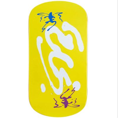 [CCS] Ink Blot Logo Skateboard Deck - Yellow - 8.50"