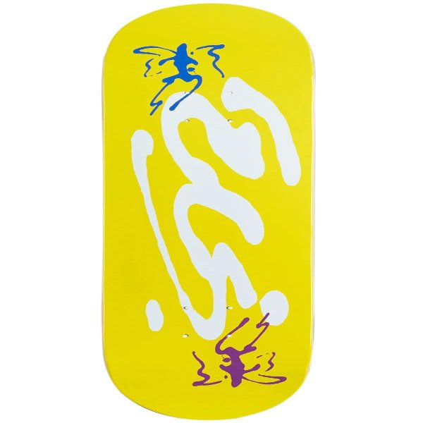 [CCS] Ink Blot Logo Skateboard Deck - Yellow - 8.50"