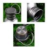 IGRIXLSD 2PCS Pure Titanium Outdoor Sports Bottle Mountaineering Biking Camping Single-layer Portable Pure Titanium Water Bottle(750ML) view 4