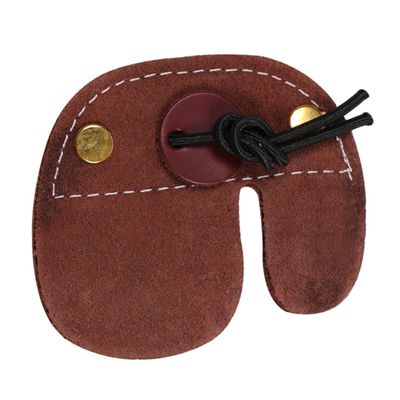 Anneome 2pcs Recurve Finger Guard Protective Gear Double-Layer Synthetic Accessory for Archery Prevents String Injuries for Traditional Asian Bows