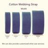 YunYunStrap Cotton Webbing 1 inch Dark Blue, 5 Yard Cotton Strap for Tote Canvas Bags Crafts Sewing view 2