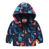 Toddler Boys Girls Floral Printed Coats Windproof Jacket Hooded Trench Lightweight Zipper Hooded (Pink-1, 2-3 Years) view 1