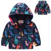 Toddler Boys Girls Floral Printed Coats Windproof Jacket Hooded Trench Lightweight Zipper Hooded (Pink-1, 2-3 Years) view 3