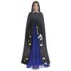 YQxwJL Microphone With Music Notes Print Men Hooded Cloak,Wizard Hooded Robe,Witch Cape Cosplay Costume Halloween Party Capes view 2