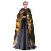 YQxwJL Bee Flying Print Men Hooded Cloak,Wizard Hooded Robe,Witch Cape Cosplay Costume Halloween Party Capes view 3