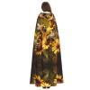 YQxwJL Bee Flying Print Men Hooded Cloak,Wizard Hooded Robe,Witch Cape Cosplay Costume Halloween Party Capes view 4
