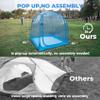 All Weather Proof Pod Sports Tent,Outdoor Weather Tent Sports Pod Pop Up Shelter with Sealed Floor,Pop Up Screen House with Carry Bag,Screen Room for Sport Event,Camping,Fishing-63"x63"x62"Blue view 3