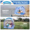 All Weather Proof Pod Sports Tent,Outdoor Weather Tent Sports Pod Pop Up Shelter with Sealed Floor,Pop Up Screen House with Carry Bag,Screen Room for Sport Event,Camping,Fishing-63"x63"x62"Blue view 4