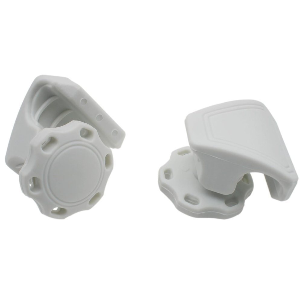 HAJXZH 2 PCS Football Helmet Screws Nylon Helmet Visor Clips Repair Kits White Thumb Screws for Football Helmet Chinstrap Stabilization System