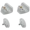 HAJXZH 2 PCS Football Helmet Screws Nylon Helmet Visor Clips Repair Kits White Thumb Screws for Football Helmet Chinstrap Stabilization System view 2