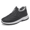 CPMBFDC Womens Snow Boots Men Womens Winter Snow Boots Warm Fur Lined Ankle Boots Slip On Outdoor Non-Slip Ankle Boots (Grey-Men,Women9/Men8.5) view 1