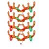 4PCS Inflatable Reindeer Ring Toss Game, Christmas Party Antler Hat Games (4 Antlers 16 Rings)