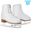 AhmyLion Figure Ice Skates,Beginners Preferred Skate for Men/Women/Boys/Girls,Wear-Resistant,Comfortable Model. (White, Womens Size-9/Mens Size 7.5) view 2