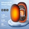 20H AI Hand Warmers Rechargeable 2 Pack, 6000mAh Portable Pocket Heater, Fast Heating Hand Warmer, Stocking Stuffers, White Elephant Gifts, Gifts for Men & Women view 4