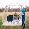 All Weather Proof Pod Sports Tent,Outdoor Weather Tent Sports Pod Pop Up Shelter with Sealed Floor,Pop Up Screen House with Carry Bag,Screen Room for Sport Event,Camping,Fishing-63"x63"x62"Clear view 1