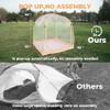 All Weather Proof Pod Sports Tent,Outdoor Weather Tent Sports Pod Pop Up Shelter with Sealed Floor,Pop Up Screen House with Carry Bag,Screen Room for Sport Event,Camping,Fishing-63"x63"x62"Clear view 3