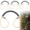 4 Pcs Deer Sled Deer Drag and Harness 43.3" Lightweight Portable Wirerope Cinch Hunting Accessories with Thick Foam Handle Hunting Gear Accessories Gifts Works with Bucks Does view 1