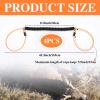 4 Pcs Deer Sled Deer Drag and Harness 43.3" Lightweight Portable Wirerope Cinch Hunting Accessories with Thick Foam Handle Hunting Gear Accessories Gifts Works with Bucks Does view 2