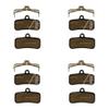 4 Pairs of DiscoBrakes Pads Made with Kevlar, Compatible with TRP Quadiem, Slate T4, G-Spec Trail SL, 4-Piston / 4-Pot Disc Brake Systems view 1