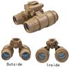 Hdlsina Airsoft Tactical PVS15 Night Vision Goggles Dummy Binoculars with Helmet Mount No Function NVG Model for Tactical Decoration and Props(Khaki) view 3