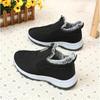CPMBFDC Womens Snow Boots Men Womens Winter Snow Boots Warm Fur Lined Ankle Boots Slip On Outdoor Non-Slip Ankle Boots (Black-Women,Women 7/Men 6) view 3