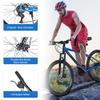 BALINGE Front Suspension Hardtail Mountain Trail Bike 26 Inch, Mountain Bike for Mens Womens Student Work with 24-Speed Dual Disc Brakes Hardtail BicyclesSteel Frame,Ocean Blue Gloss view 2