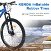 BALINGE Front Suspension Hardtail Mountain Trail Bike 26 Inch, Mountain Bike for Mens Womens Student Work with 24-Speed Dual Disc Brakes Hardtail BicyclesSteel Frame,Ocean Blue Gloss view 3