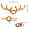 2PCS Inflatable Antler Ring Games,Inflatable Reindeer Antler Ring Toss Game, Christmas Party Antler Hat Games for Family(2 Antlers 8 Rings 1 Air Pump) view 3