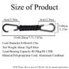 SagaSave Paracord Keychain with Carabiner- Military Braided Paracord Carabiner Keychain Clip with Strap for Keys/Men/Women(Red) view 2
