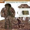 NEW VIEW Size L Tree Camo Hunting Suit and Bow Hunting Backpack view 3