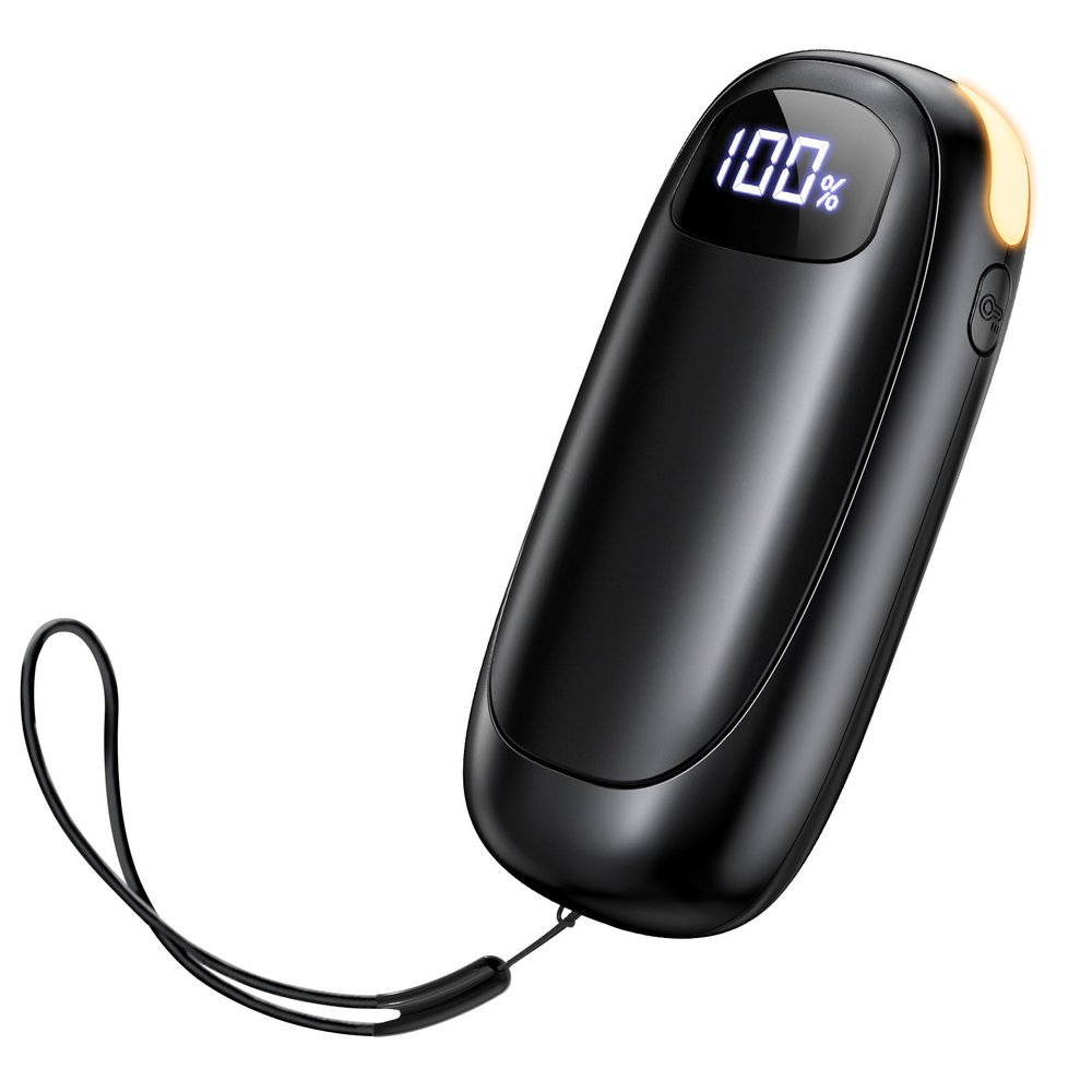 Hand Warmers Rechargeable, Electric Dual-Sided Heating with LED Display & Flashlight, Max 127, 13Hrs Long Lasting Pocket Heater for Raynauds, Golf, Hunting, Camping, Birthday Gifts for Men Women
