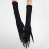 Lorilida Scary Devil Long Nails Claw Gloves Detachable Fingernails Long Gloves Cosplay Accessory for Halloween Black One Size view 3